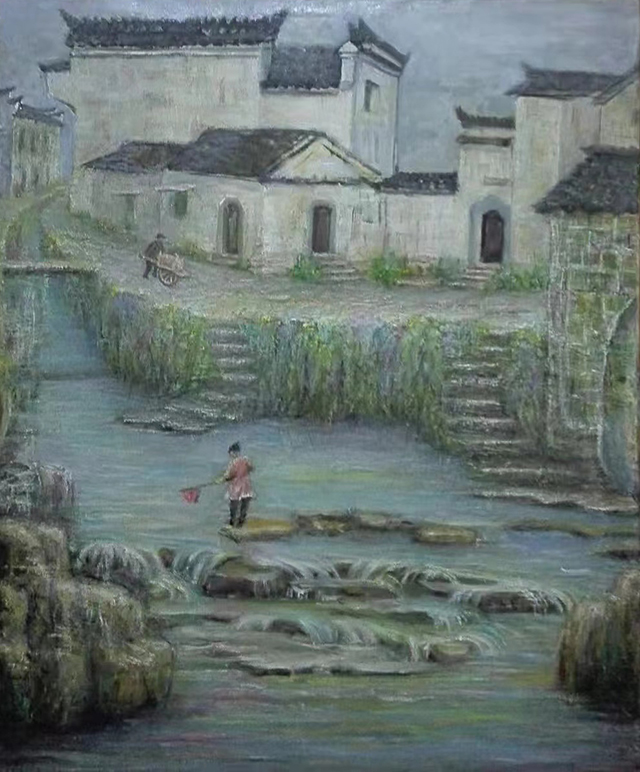 沈光宇作品8《徽州人家》.jpg