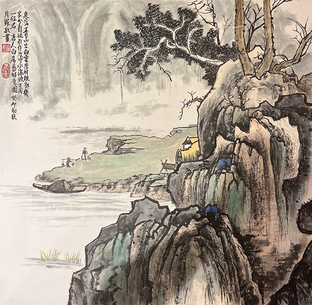 罗敏作品《白居易诗意图》  规格：69×69cm.jpg