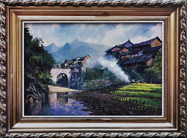 赵竟城作品《古镇晨烟》.jpg