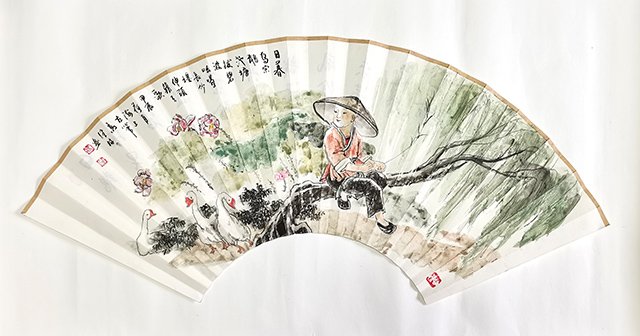 高健林作品9《日暮乌鬃鹅》.jpg